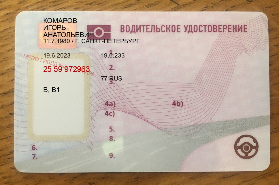 Оформление права в г. Пермь (Сделать зеркальные водительские права в Перми — Официально с проводкой по базе) - лицевая сторона 64